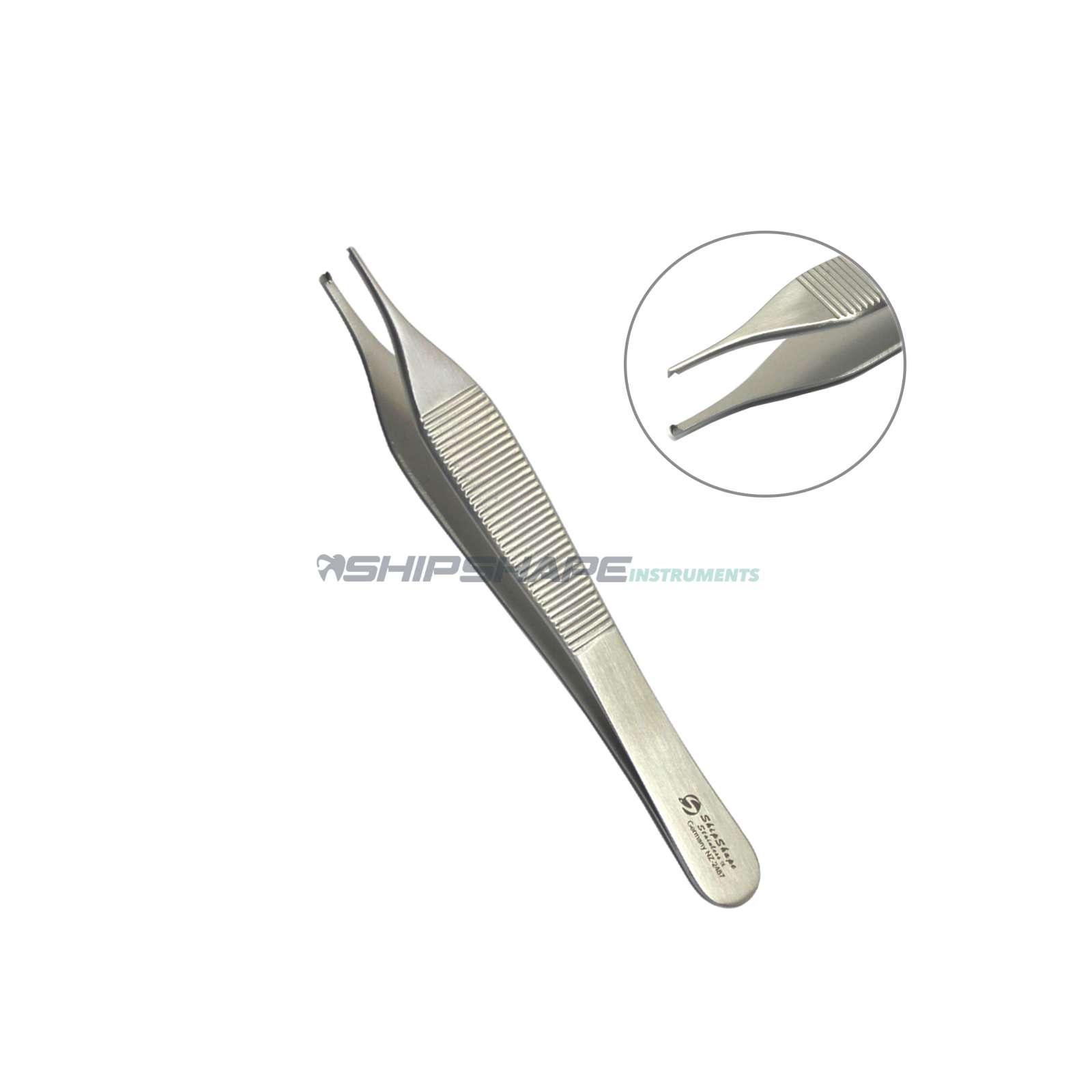 Adson Kocher Tissue Forceps 1X2 Teeth 12cm