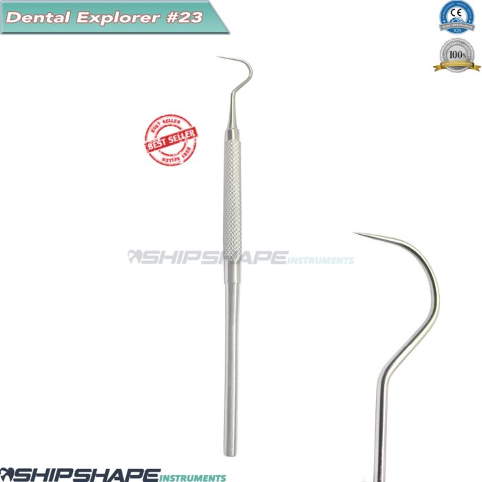 Dental Explorer 23 Probe 23 Hook Tartar Remover Periodontal Dentist Pick Tools Dental Instruments-0