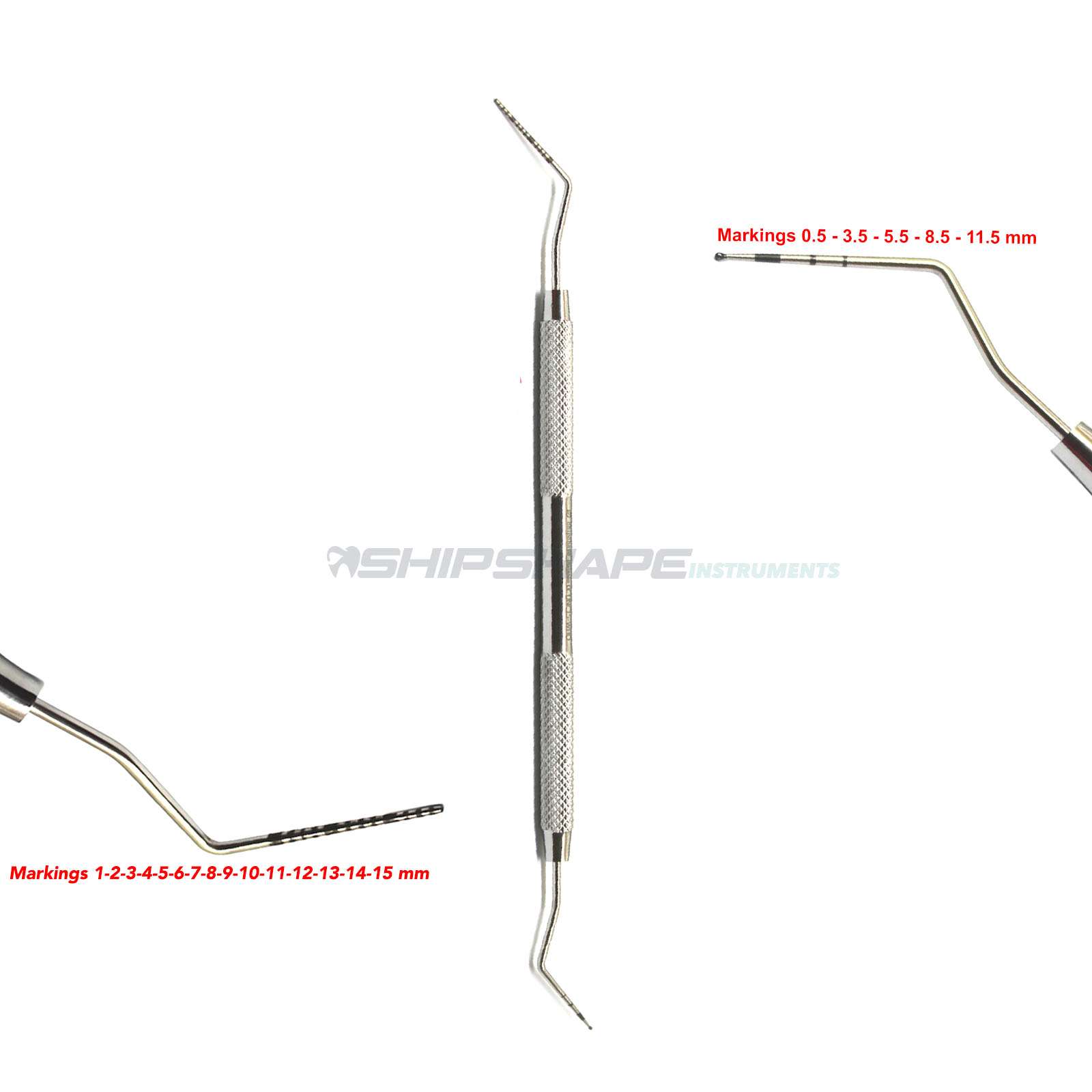 Periodontal Probe UNC15 / WHO Color Coded