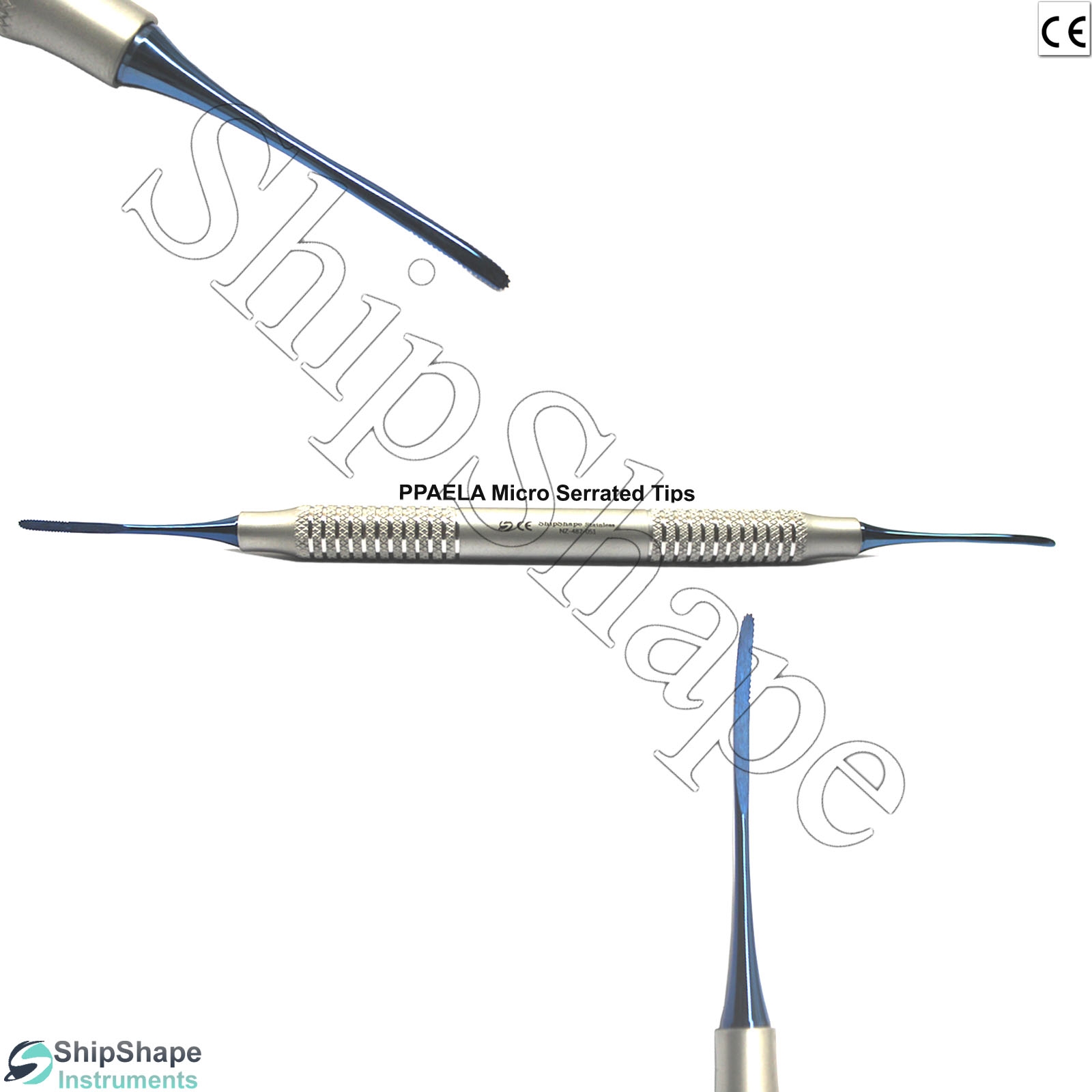 Periotomes Implant Placement Titanium-Coated PDL Micro Serrated Tps Dental Instruments-773