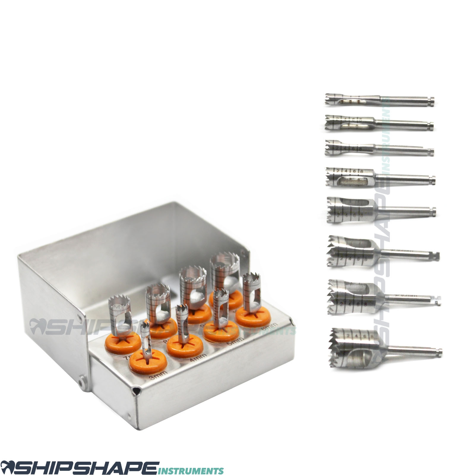 Dental Terphine Drill Punch Kit Dentist Implant Tissue Punch Drills Surgical Instruments-1663