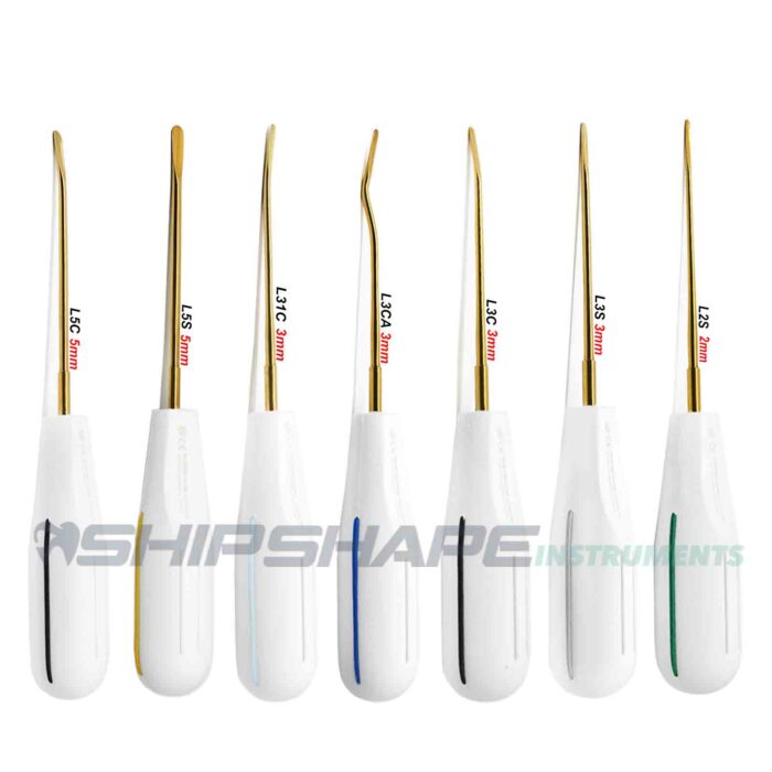 Luxating Elevator Titanium Coated Gold