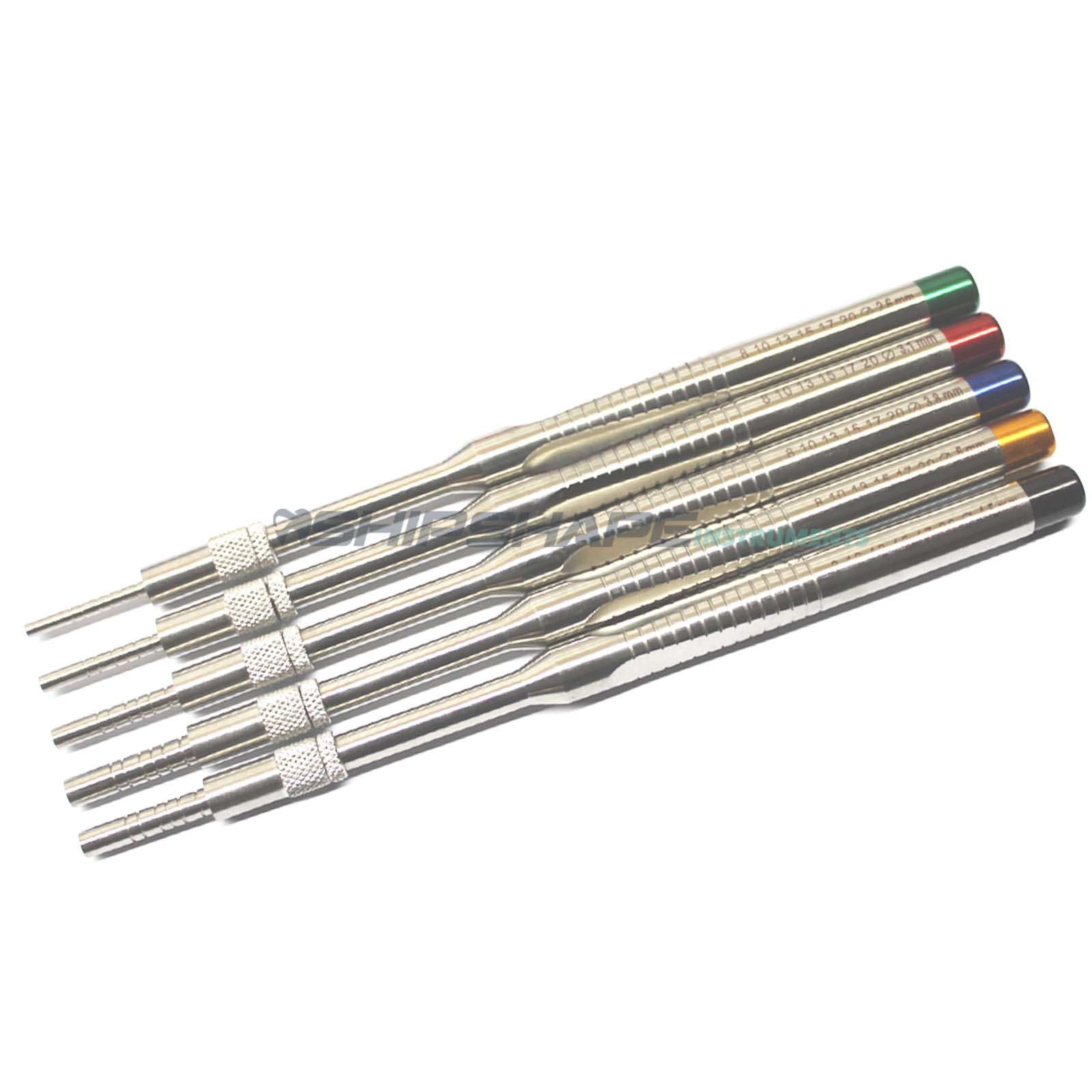 Sinus-Osteotomes Straight Offset ConCave Tip Handle Set of 5pcs Sinus lift Instruments-0