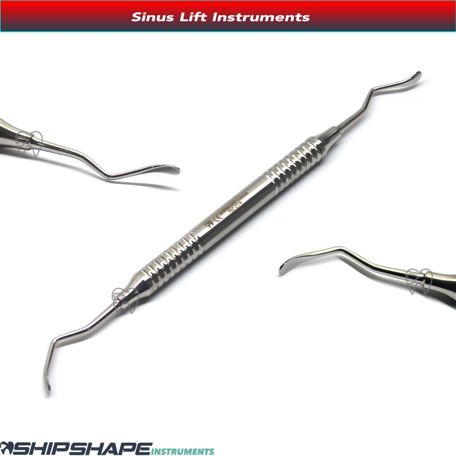 Sinus Lift Instrument Set, 5 pieces Implant Prcedure sinus lift elevatorsl Hollow Handle Dental instruments-1047