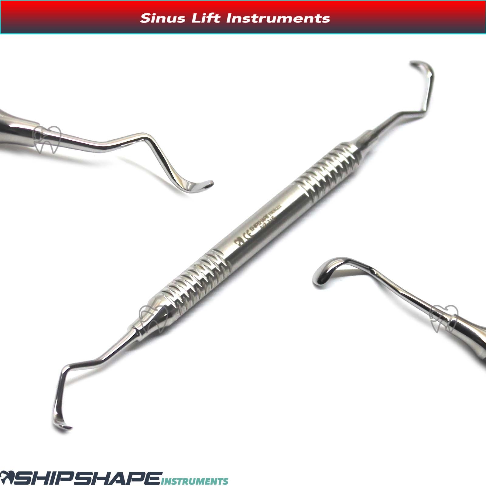 Sinus Lift Instrument Set, 5 pieces Implant Prcedure sinus lift elevatorsl Hollow Handle Dental instruments-1048