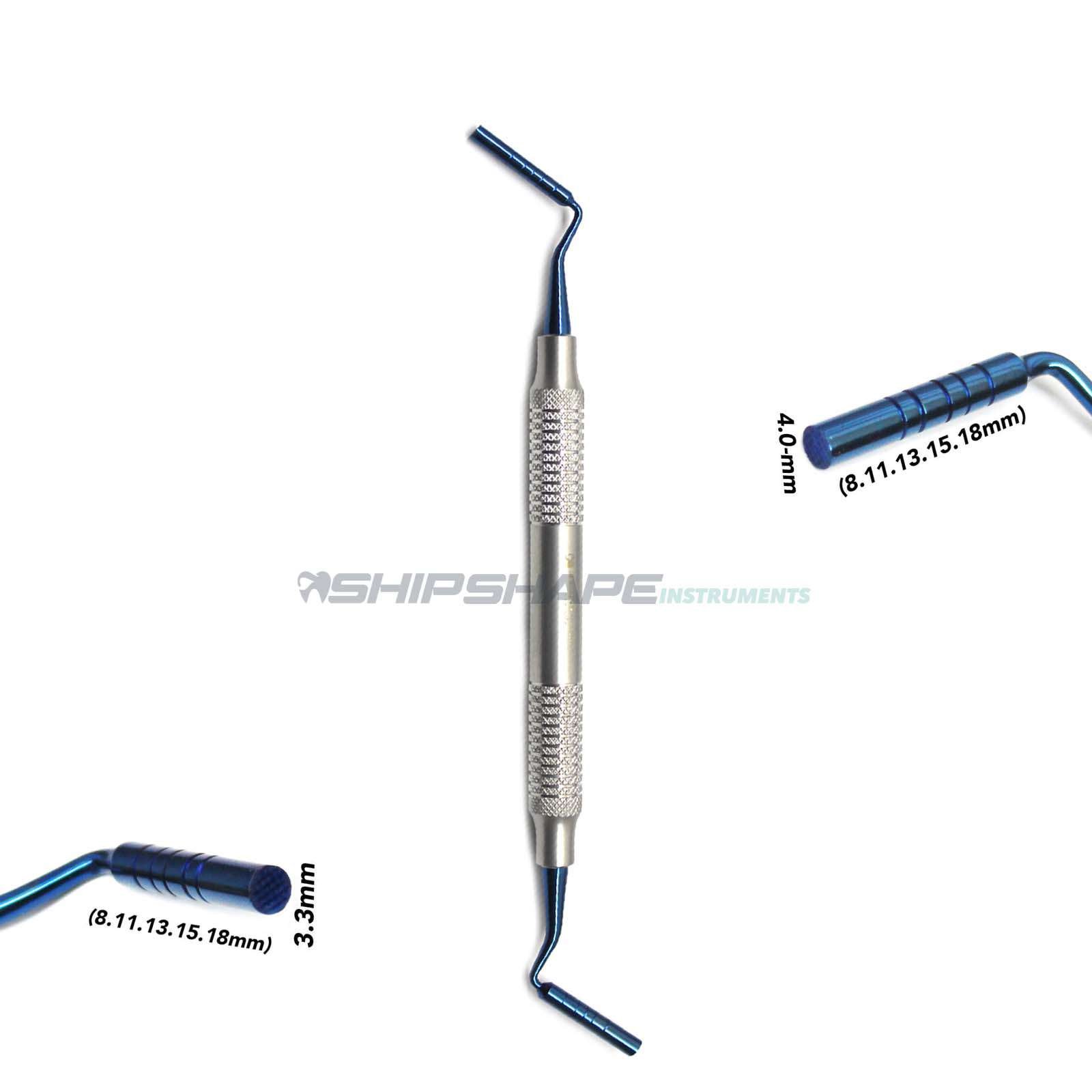 thumbnail image 2 of Virco Double-Ended Dental Implant Bone Compactor/Packer – 3mm & 4mm – Bone Plugger, Surgical Instrument – UPC 7427250540910 2 of 5
