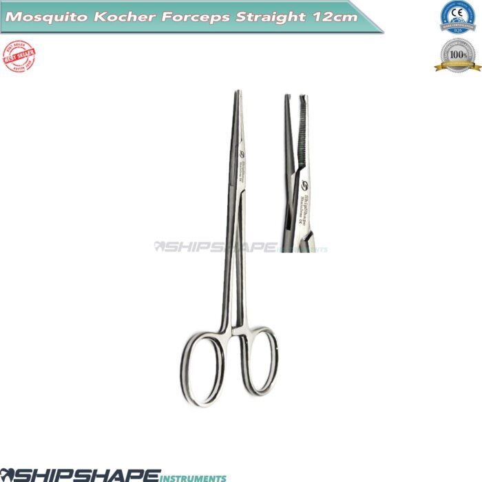 Artery Mosquito Kocher Forceps Straight - Mosquito Kocher 0044392-439 | Shipshape Instruments-0