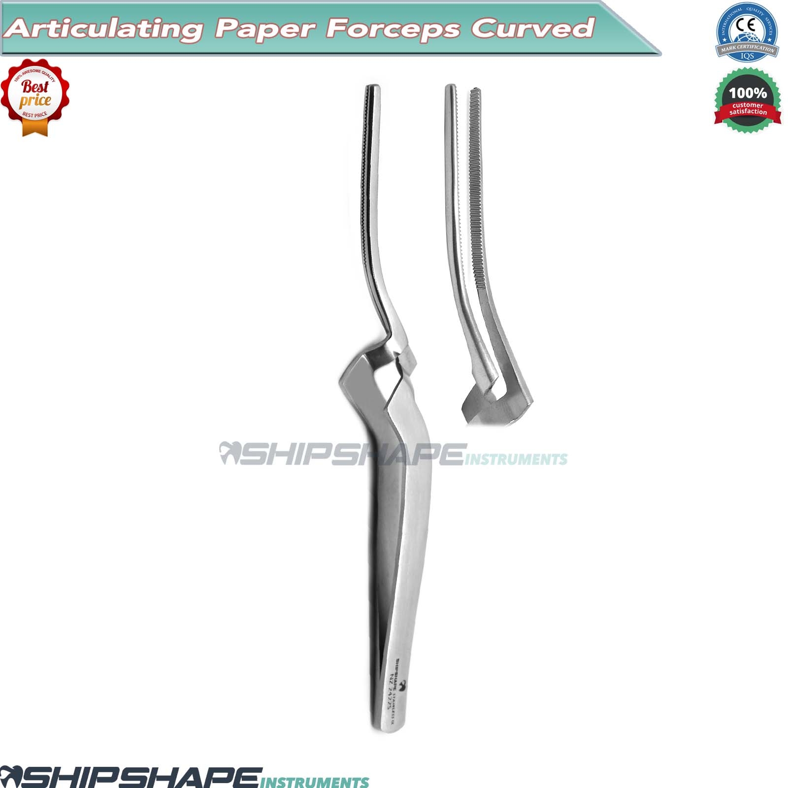 Articulating Paper Forceps Curved 6" Dental Surgical UPGRADED Instruments-0