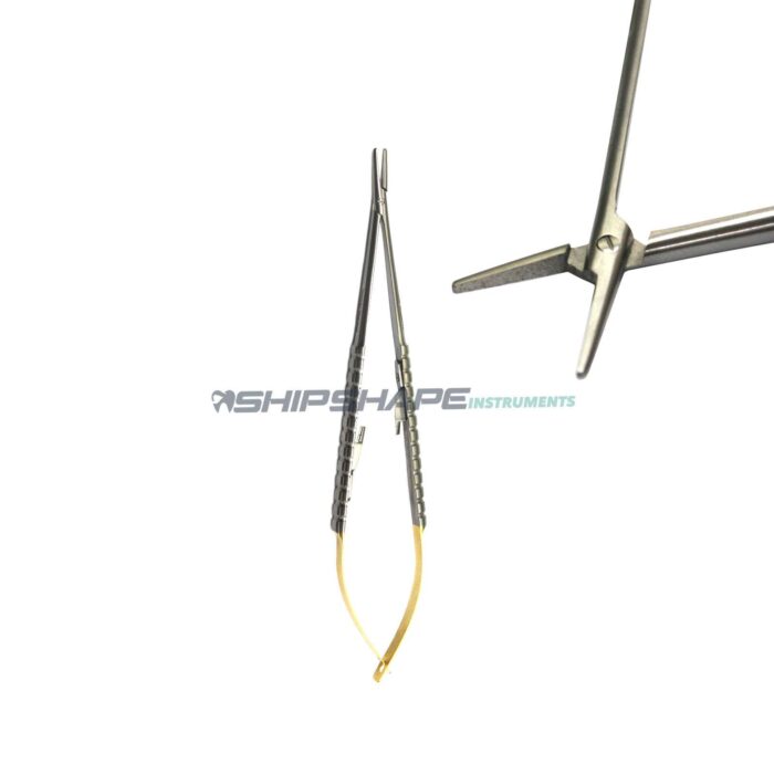 Castroviejo Needle Holder Straight 18cm Diamond Tip