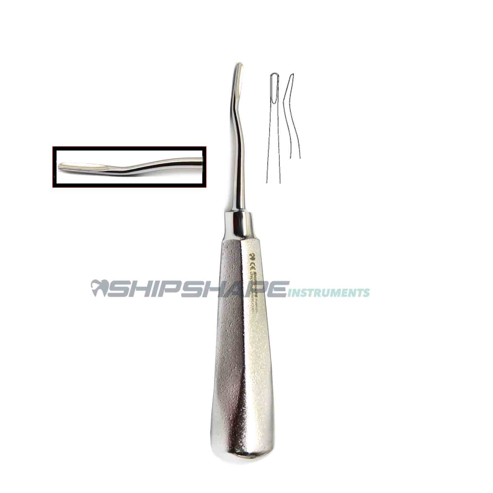 Surgical Elevator #77R, Serrated Premium
